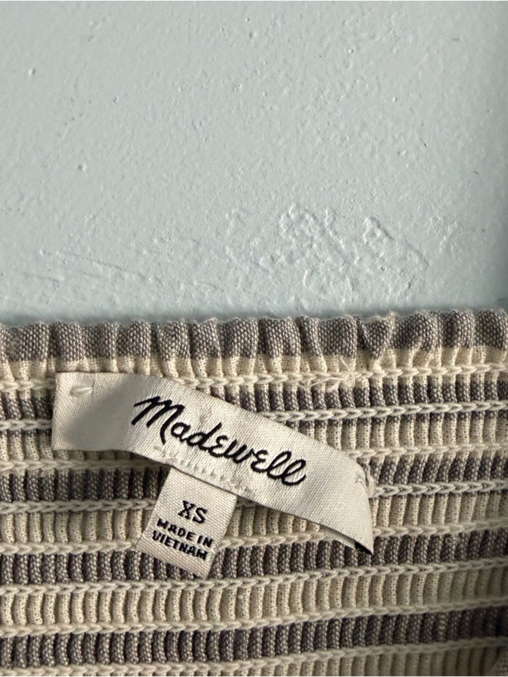 Madewell Striped Tiered Maxi Dress Hemp Vertical Stripe Plain - Picture 7 of 14